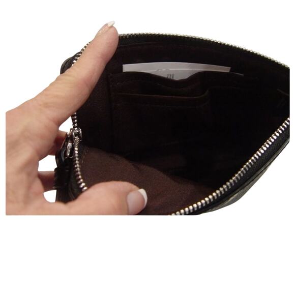 COACH Corner Zip Halloween Eyes Wristlet New with Tag MSRP $199 SOO very rare - Picture 5 of 7